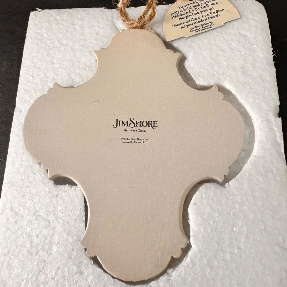 Jim Shore Multicolor Nativity Three Kings Cross Ornament
